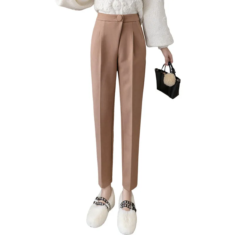 Woolen Trousers Women Are Thin Daddy Harem Pants