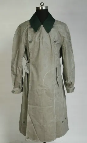 WWII German Motorcyclist Rubber Raincoat