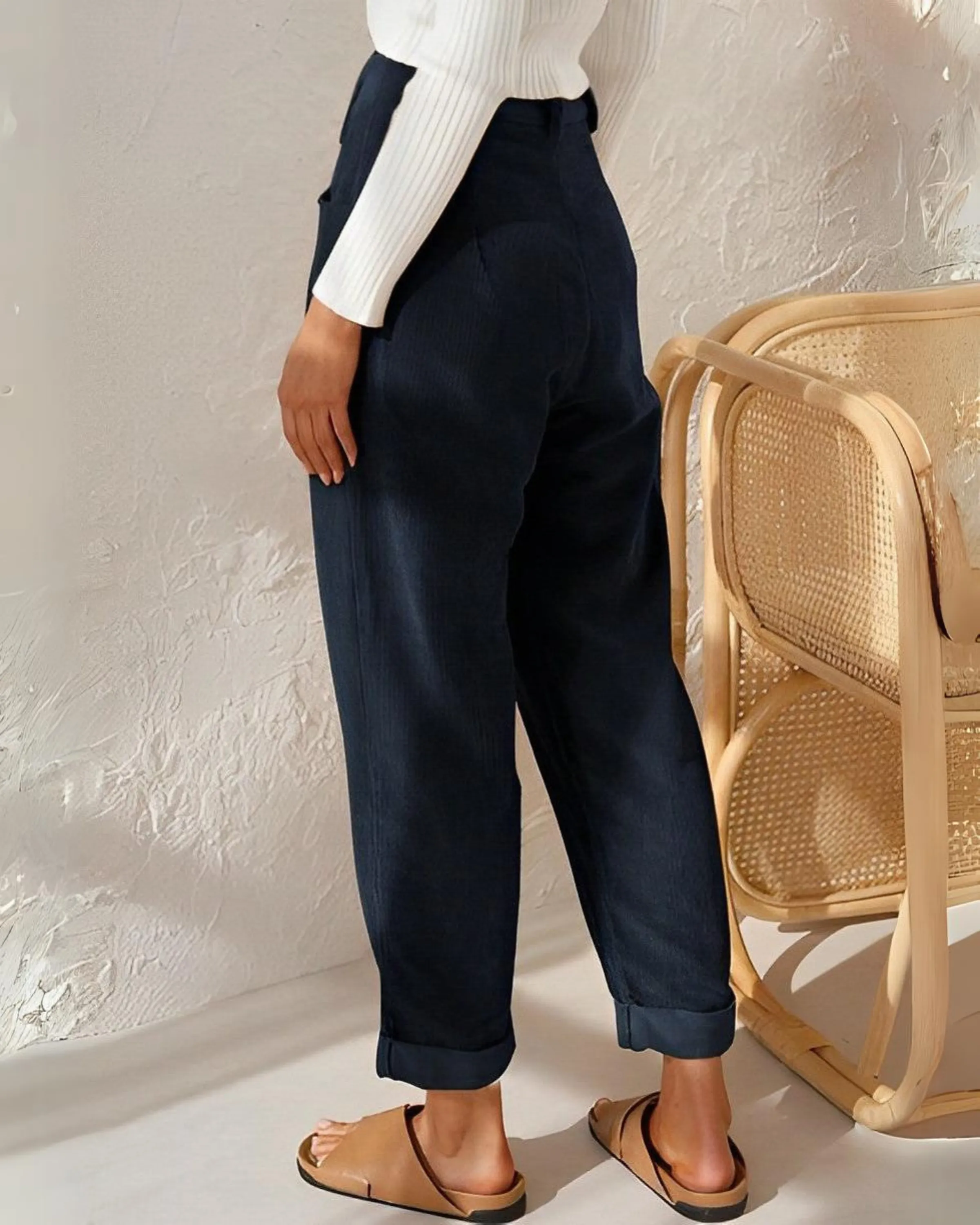 Yolanta - Stylish Corduroy Trousers