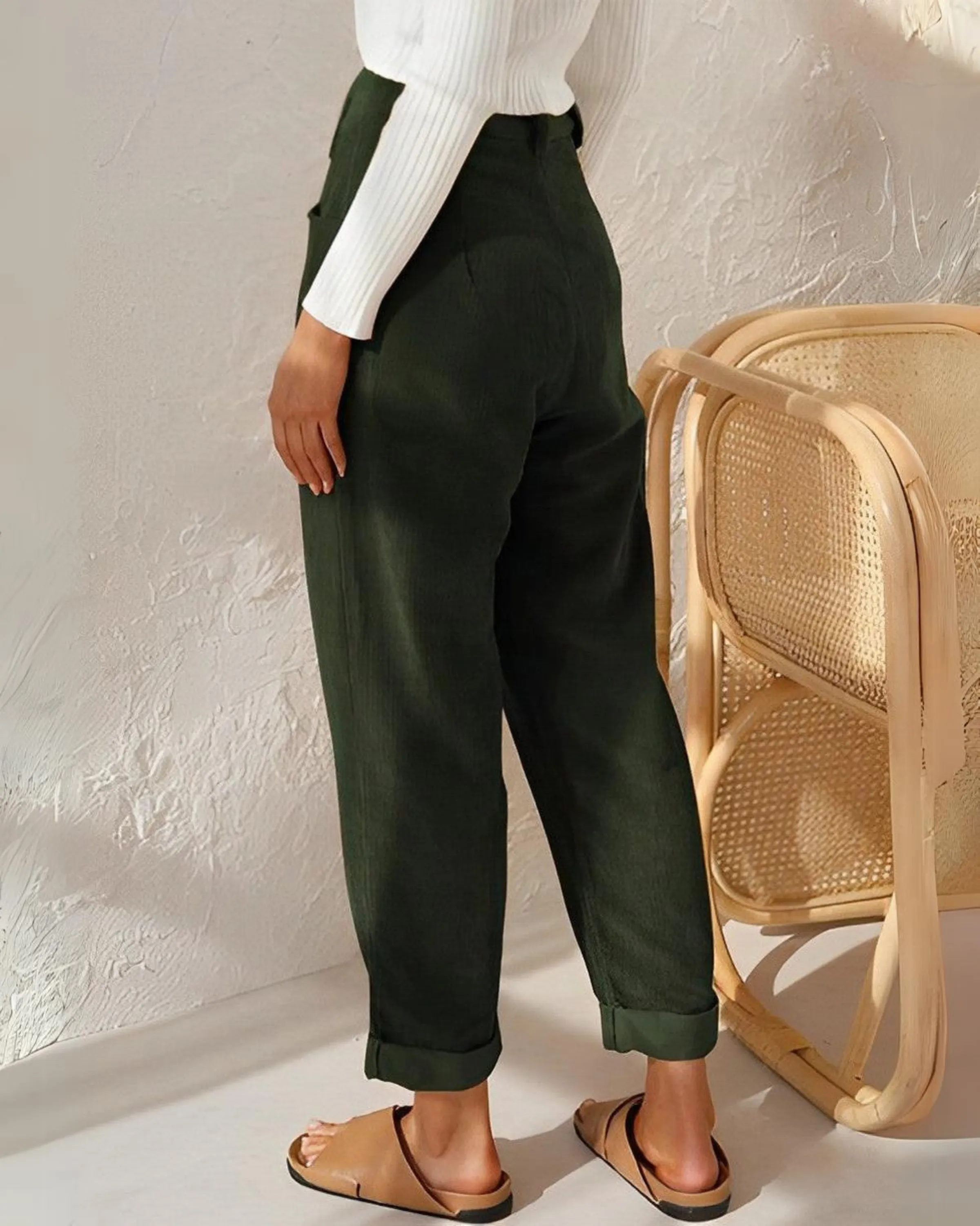 Yolanta - Stylish Corduroy Trousers